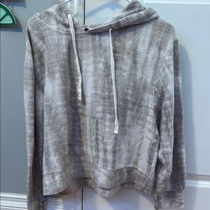 Gray Hooded Women's Sweater